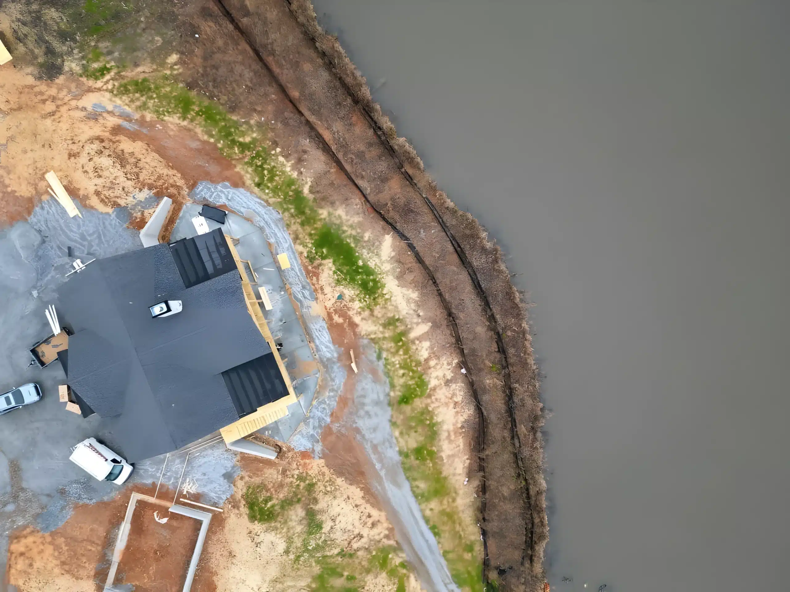 North Georgia landscape around a Lanier Home Builders jobsite