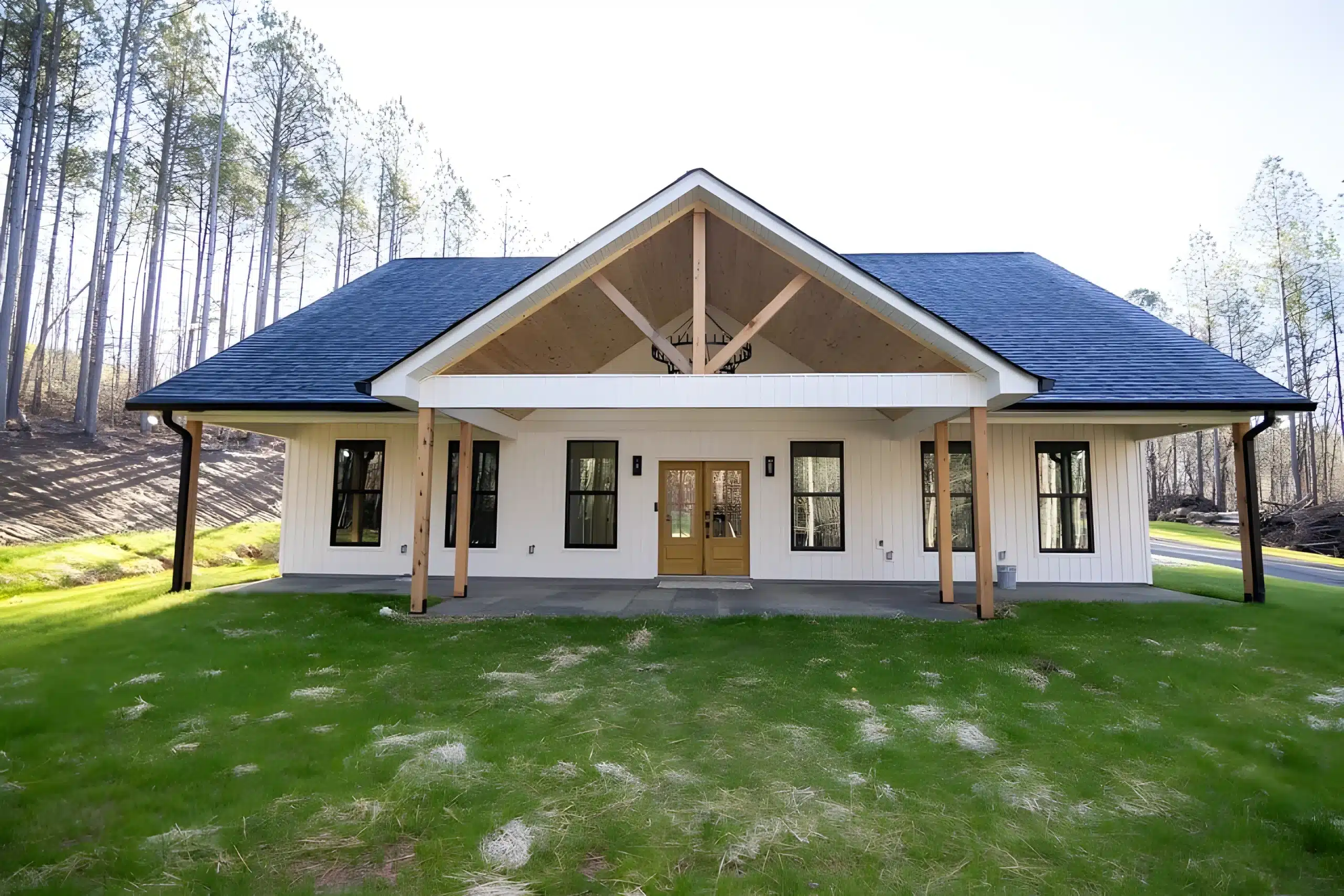 Modern farmhouse built by Lanier Home Builders