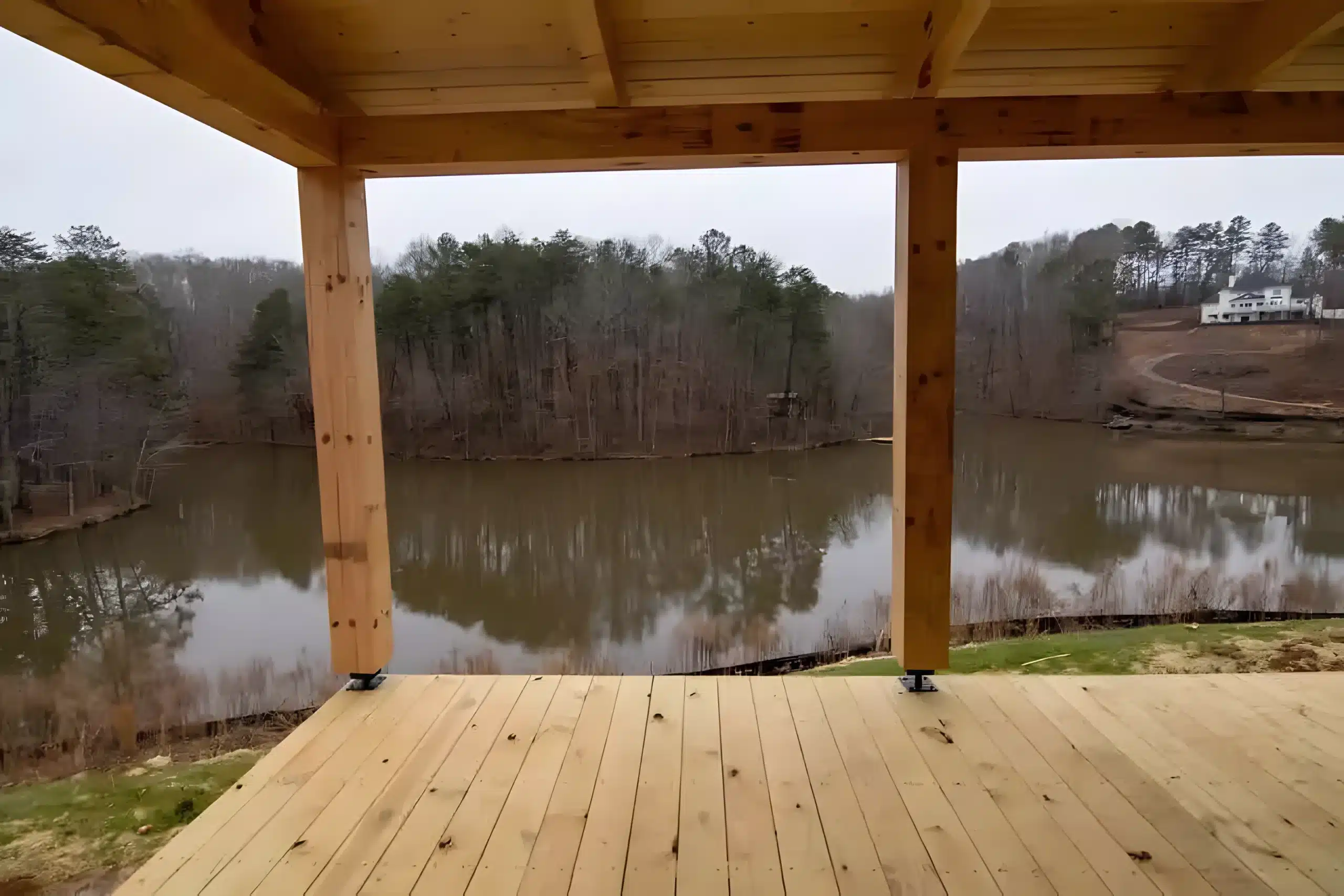 Lake home built with Lanier Home Builders